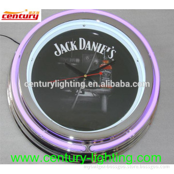 neon light clock